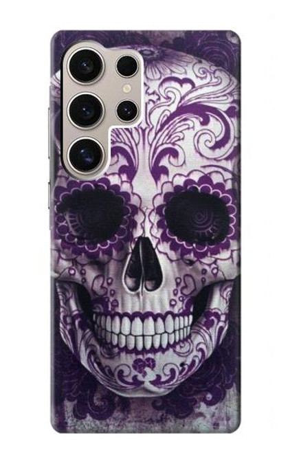 S3582 Purple Sugar Skull Case For Samsung Galaxy S24 Ultra