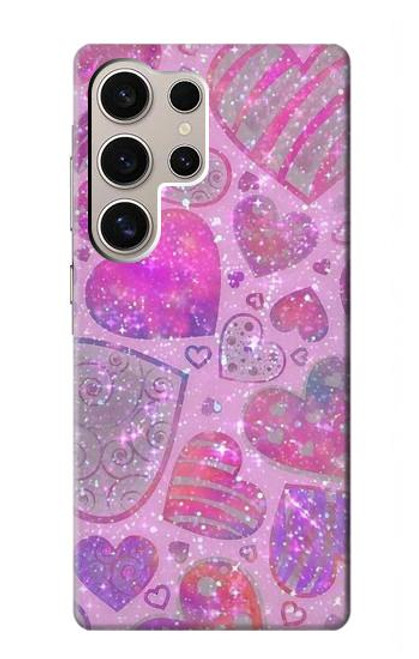 S3710 Pink Love Heart Case For Samsung Galaxy S24 Ultra