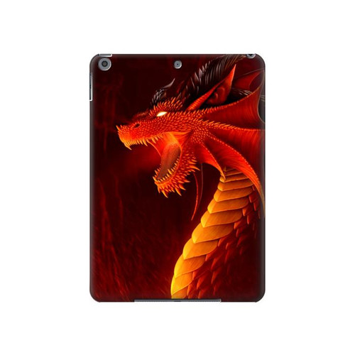 S0526 Red Dragon Hard Case For iPad 10.2 (2021,2020,2019), iPad 9 8 7