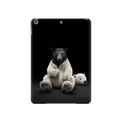 S0878 Black Bear Hard Case For iPad 10.2 (2021,2020,2019), iPad 9 8 7