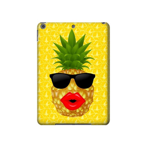 S2443 Funny Pineapple Sunglasses Kiss Hard Case For iPad 10.2 (2021,2020,2019), iPad 9 8 7