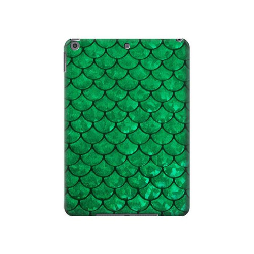 S2704 Green Fish Scale Pattern Graphic Hard Case For iPad 10.2 (2021,2020,2019), iPad 9 8 7