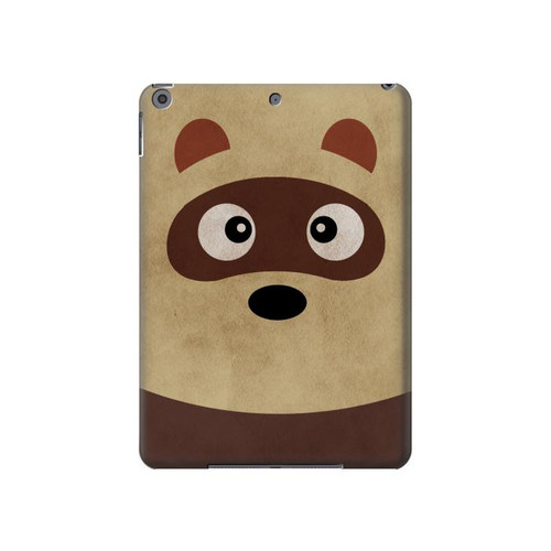 S2825 Cute Cartoon Raccoon Hard Case For iPad 10.2 (2021,2020,2019), iPad 9 8 7