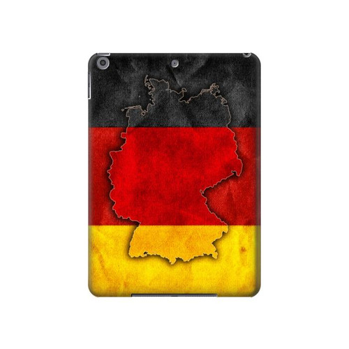 S2935 Germany Flag Map Hard Case For iPad 10.2 (2021,2020,2019), iPad 9 8 7