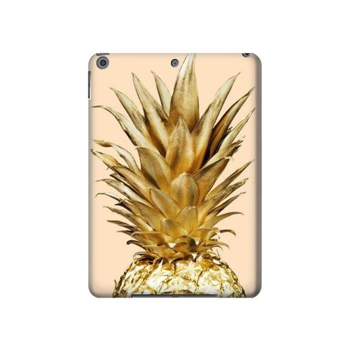 S3490 Gold Pineapple Hard Case For iPad 10.2 (2021,2020,2019), iPad 9 8 7