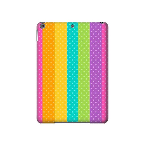 S3678 Colorful Rainbow Vertical Hard Case For iPad 10.2 (2021,2020,2019), iPad 9 8 7