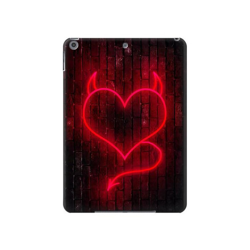 S3682 Devil Heart Hard Case For iPad 10.2 (2021,2020,2019), iPad 9 8 7