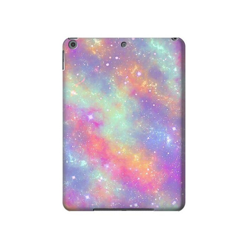 S3706 Pastel Rainbow Galaxy Pink Sky Hard Case For iPad 10.2 (2021,2020,2019), iPad 9 8 7