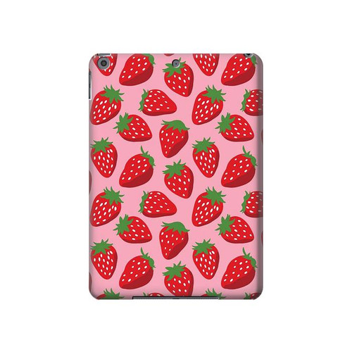 S3719 Strawberry Pattern Hard Case For iPad 10.2 (2021,2020,2019), iPad 9 8 7