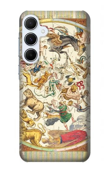 S3145 Antique Constellation Star Sky Map Case For Samsung Galaxy A55 5G