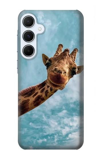 S3680 Cute Smile Giraffe Case For Samsung Galaxy A55 5G