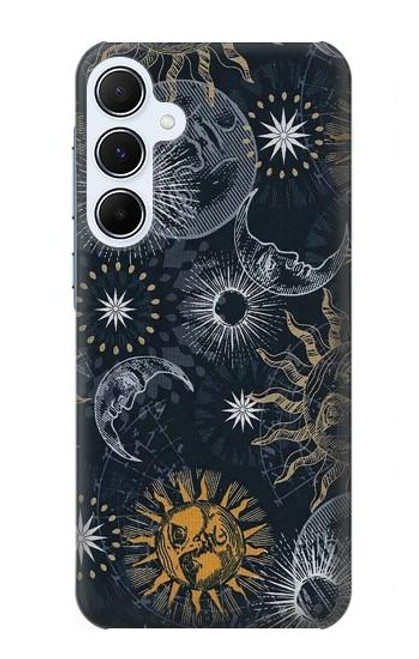 S3702 Moon and Sun Case For Samsung Galaxy A55 5G