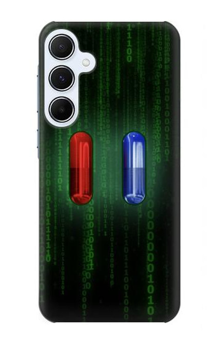 S3816 Red Pill Blue Pill Capsule Case For Samsung Galaxy A55 5G