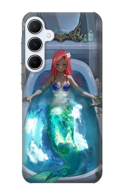 S3912 Cute Little Mermaid Aqua Spa Case For Samsung Galaxy A55 5G