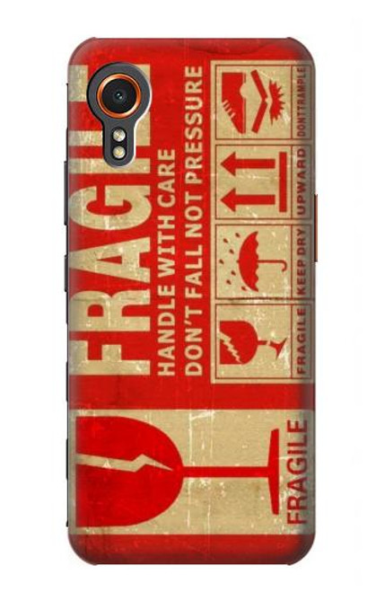 S3552 Vintage Fragile Label Art Case For Samsung Galaxy Xcover7