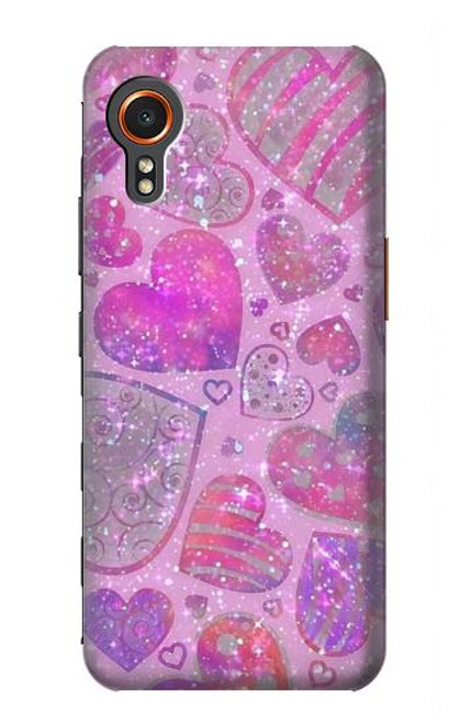 S3710 Pink Love Heart Case For Samsung Galaxy Xcover7