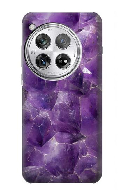 S3713 Purple Quartz Amethyst Graphic Printed Case For OnePlus 12