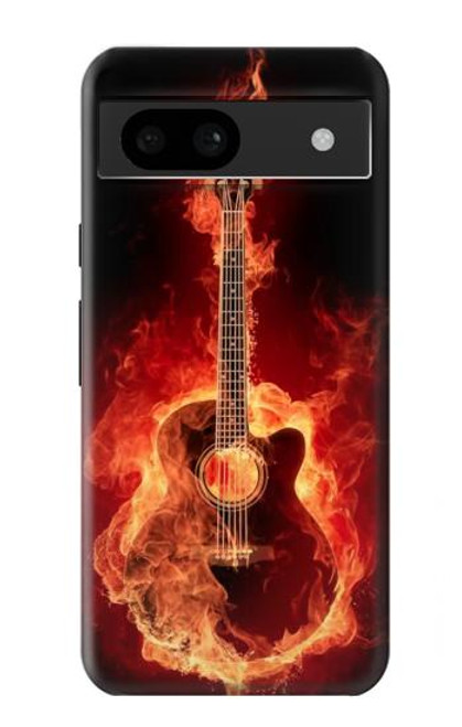 S0415 Fire Guitar Burn Case For Google Pixel 8a