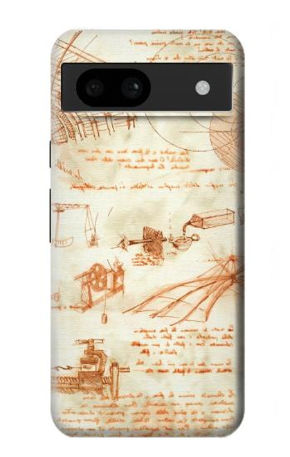 S0566 Technical Drawing Da Vinci Case For Google Pixel 8a