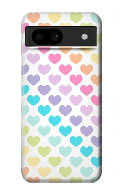 S3499 Colorful Heart Pattern Case For Google Pixel 8a