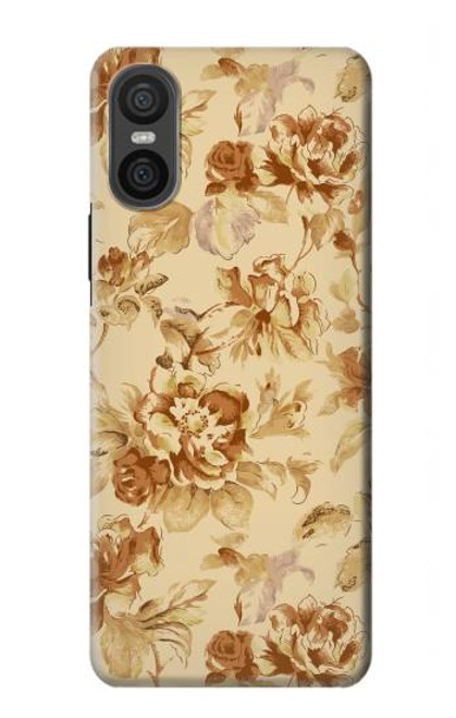 S2180 Flower Floral Vintage Pattern Case For Sony Xperia 10 VI