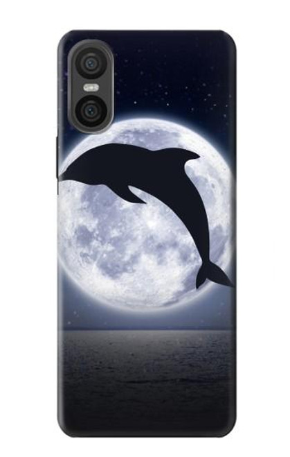 S3510 Dolphin Moon Night Case For Sony Xperia 10 VI