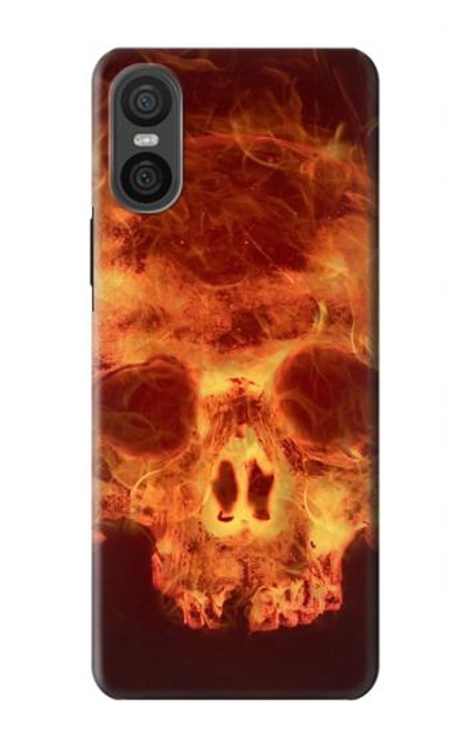 S3881 Fire Skull Case For Sony Xperia 10 VI