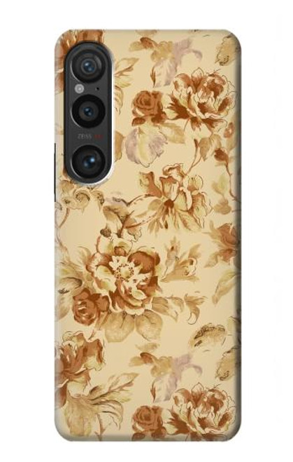 S2180 Flower Floral Vintage Pattern Case For Sony Xperia 1 VI