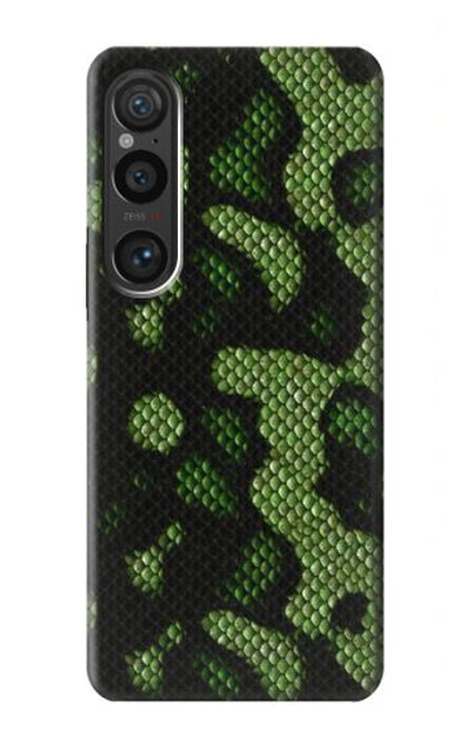 S2877 Green Snake Skin Graphic Printed Case For Sony Xperia 1 VI