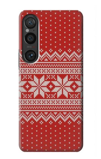 S3384 Winter Seamless Knitting Pattern Case For Sony Xperia 1 VI