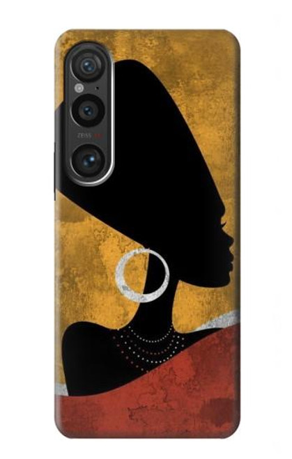 S3453 African Queen Nefertiti Silhouette Case For Sony Xperia 1 VI