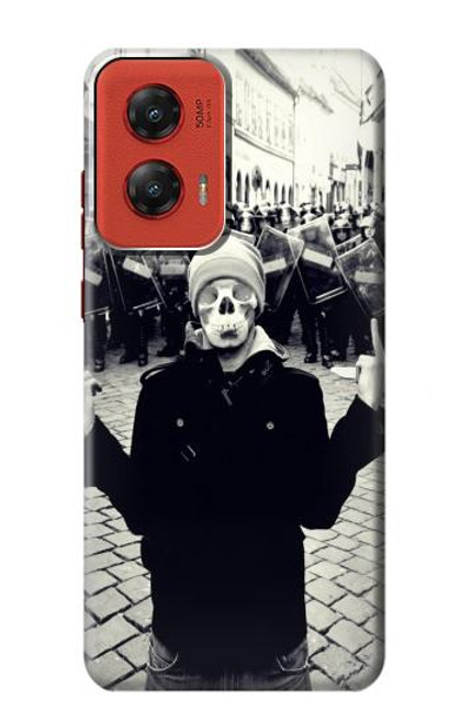 S1108 Skull Mask Man Protester Case For Motorola Moto G Stylus 5G (2024)