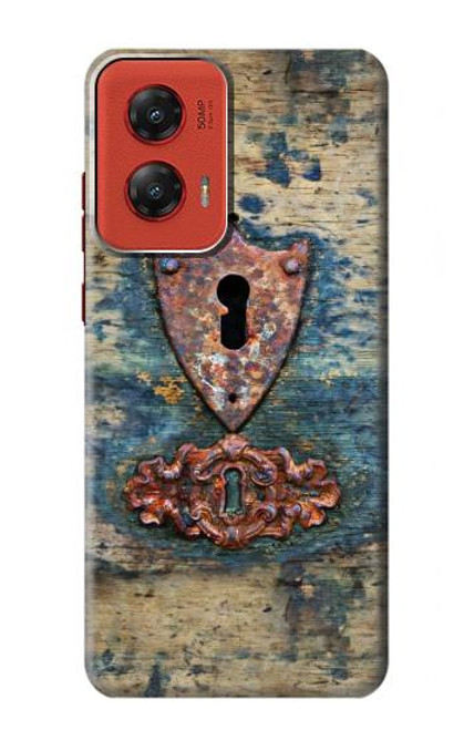 S3955 Vintage Keyhole Weather Door Case For Motorola Moto G Stylus 5G (2024)