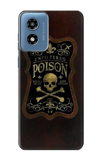 S2649 Unfiltered Poison Vintage Glass Bottle Case For Motorola Moto G Play 4G (2024)