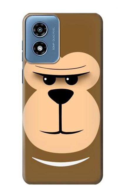 S2721 Cute Grumpy Monkey Cartoon Case For Motorola Moto G Play 4G (2024)