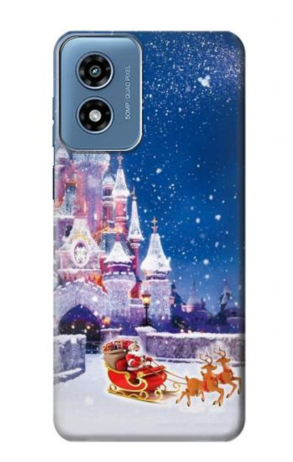 S3282 Santa Xmas Castle Case For Motorola Moto G Play 4G (2024)