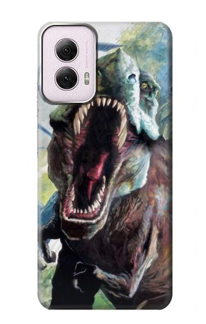 S1453 Trex Tyrannosaurus Rex Dinosaur Case For Motorola Moto G Power 5G (2024)