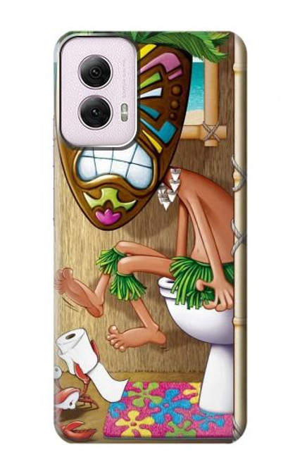 S1702 Tiki Man Toilet Case For Motorola Moto G Power 5G (2024)
