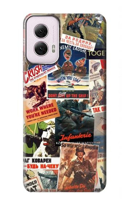 S3905 Vintage Army Poster Case For Motorola Moto G Power 5G (2024)