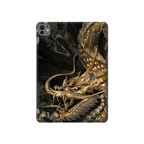 S0426 Gold Dragon Hard Case For iPad Pro 11 (2024,2025)