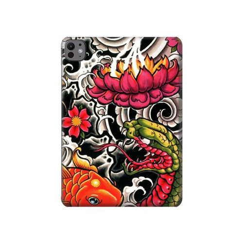 S0605 Yakuza Tattoo Hard Case For iPad Pro 11 (2024,2025)