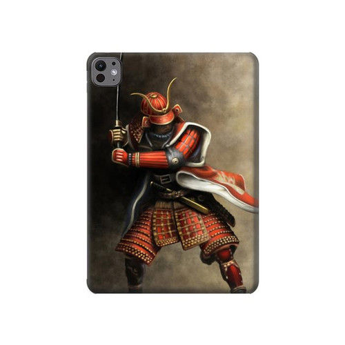S0796 Japan Red Samurai Hard Case For iPad Pro 11 (2024,2025)