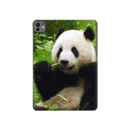S1073 Panda Enjoy Eating Hard Case For iPad Pro 11 (2024,2025)