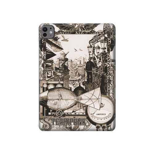 S1681 Steampunk Drawing Hard Case For iPad Pro 11 (2024)