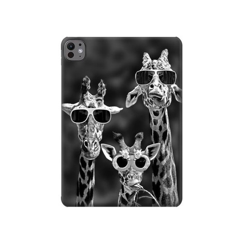 S2327 Giraffes With Sunglasses Hard Case For iPad Pro 11 (2024,2025)