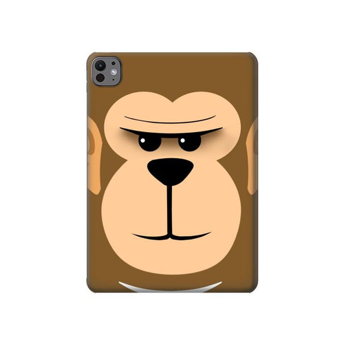 S2721 Cute Grumpy Monkey Cartoon Hard Case For iPad Pro 11 (2024,2025)