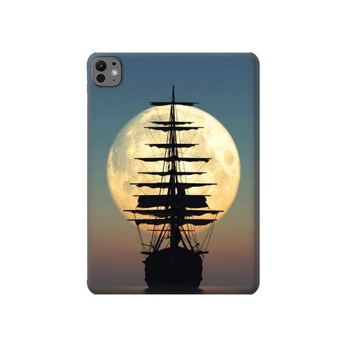 S2897 Pirate Ship Moon Night Hard Case For iPad Pro 11 (2024,2025)