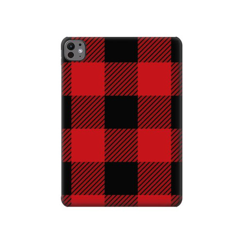 S2931 Red Buffalo Check Pattern Hard Case For iPad Pro 11 (2024,2025)
