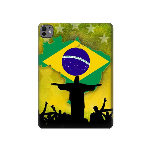 S2981 Brazil Football Soccer Hard Case For iPad Pro 11 (2024,2025)