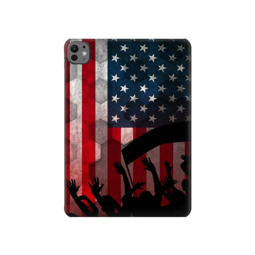 S2989 USA America Soccer Hard Case For iPad Pro 11 (2024,2025)